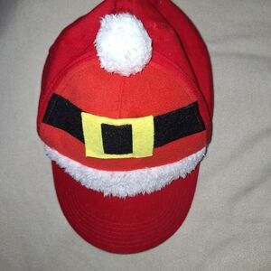MAD Engine Red Santa Belt Christmas Baseball Hat